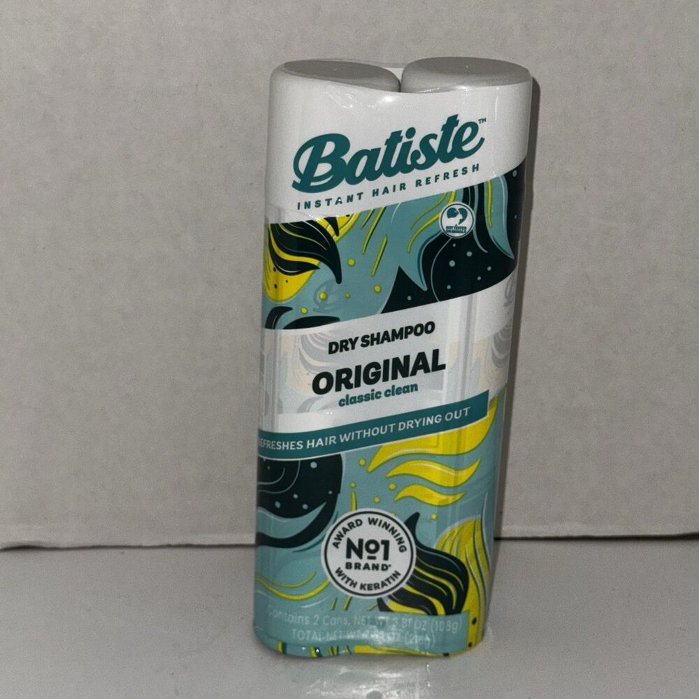 Batiste Dry Shampoo Original 2 Pack 3.81 oz Each NEW Sealed Classic Clean